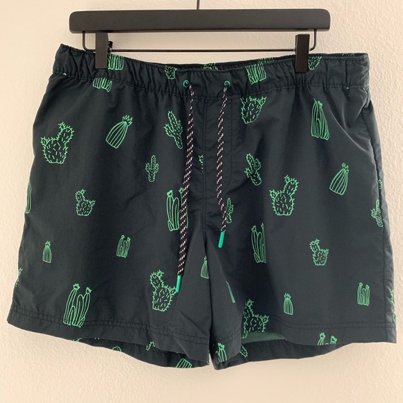 The Rail Other - MEN’S SWIM TRUNKS W. CACTUS DESIGN.